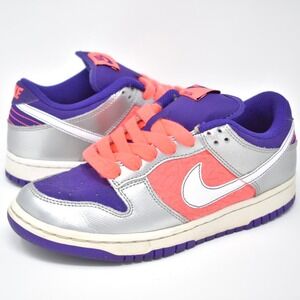Nike Women's Purple, Silver & Coral Low-Top Sneakers